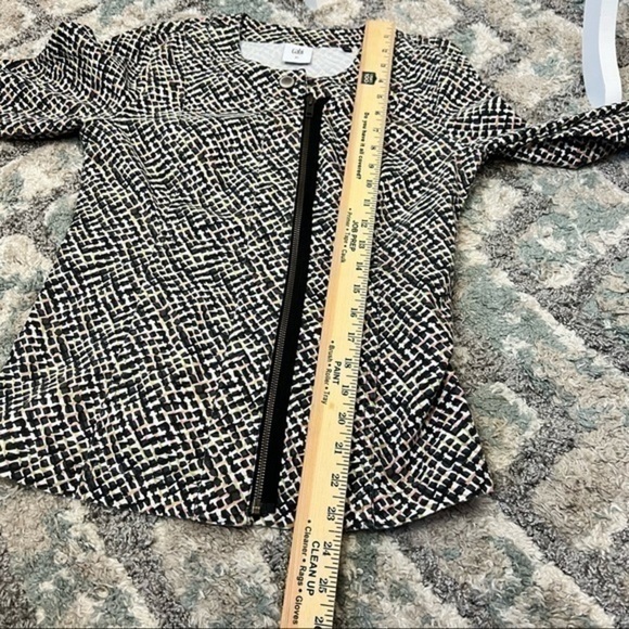 Cabi  jacket womens multicolor geometric print asymmetrical zip up size XS - Picture 6 of 9